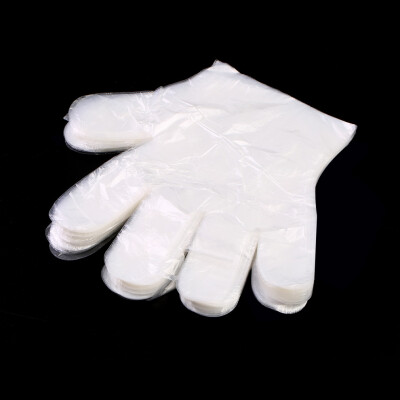 

100pcs Plastic Disposable Gloves Restaurant Home Service Catering Hygiene