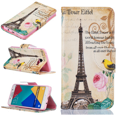 

Paris Tower Design PU Leather Flip Cover Wallet Card Holder Case for SAMSUNG GALAXY A5 2016/A510