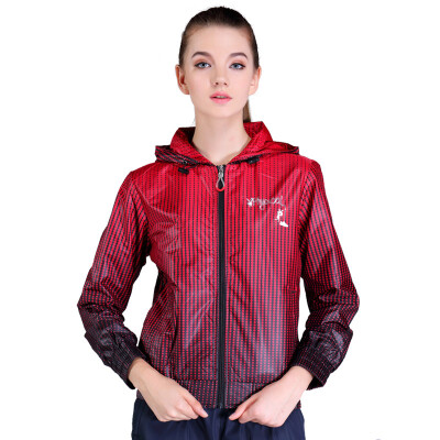 

Playboy PLAYBOY 21125001 Women fashion casual sports windbreaker short coat red S