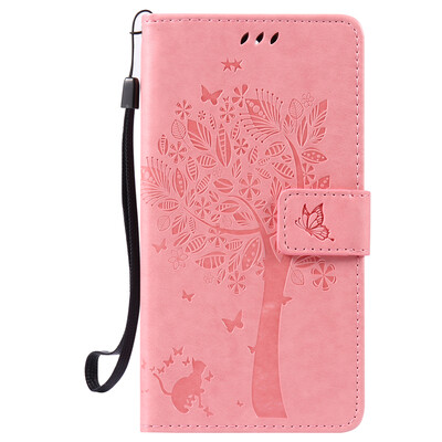 

Pink Tree Design PU кожа флип крышку кошелек карты держатель чехол для One Plus Three