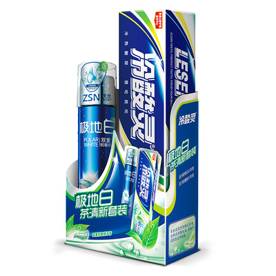 

Холодная кислота Ling зубная паста полярный белый (белый крем ZSN) Fresh Kit (Polar White 130г + 170г свежий чай)