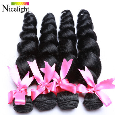 

Malaysian Loose Wave Virgin Hair 4 Bundles 7a Unprocessed Virgin Hair Loose Curly Wave Meches Bresilienne Lots Human Hair Weave