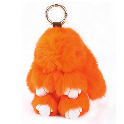 

2016 New Rex Furs Rabbit Plush Toys Key Ring Keychain Pendant Bag Car Charm Tag Cute Mini Rabbit Toy Doll Real Fur Monster