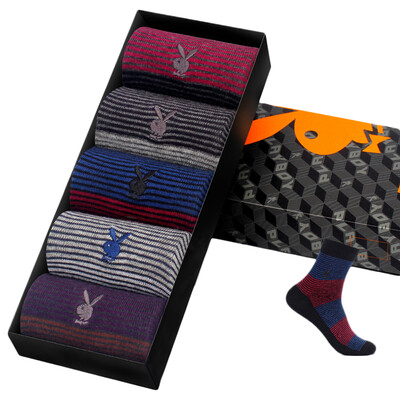 

PLAYBOY Men Mid- Cut Cotton Socks