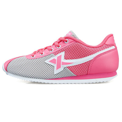 

Special step XTEP female fashionable comfortable mesh breathable movement Forrest Gump 986218329973 gray red 39