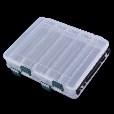 

12 Compartment Double Sided Fishing Lures Tackle Hooks Baits Case Storage Box