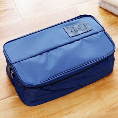 

Переносная сумка OuRunzhe Двойная открытая косметическая сумка для путешествий 40 * 17 * 11.5cm