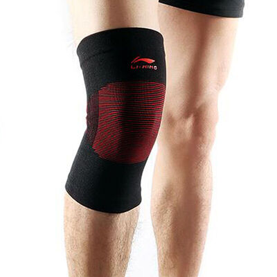

Li Ning спортивные защитные колено колен мужчины и женщины баскетбол бадминтон теннис дышащий упругие коленные подушки только загружены AQAH224-1 черный и красный L колено 36-42 см