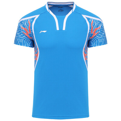 

Li Ning LI-NING AAYL121-3 Badminton Men&39s Tournament Top Brilliant Blue