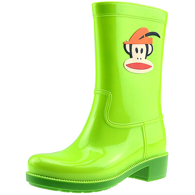 

PaulFrank рот обезьяны дождь сапоги модные сапоги в трубке цвет воды обувь PF1011 зеленый 40 ярдов