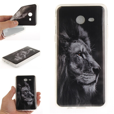 

Black lion Pattern Soft Thin TPU Rubber Silicone Gel Case Cover for SAMSUNG Galaxy J7 2017J710