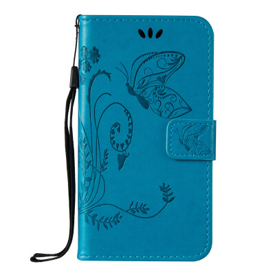 

Blue Embossed PU Leather Wallet Case Classic Flip Cover with Stand Function and Credit Card Slot for Google Pixel