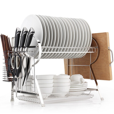 

Wei Yi bowl drain rack dish rack stainless steel kitchen racks 5-year rust package returned