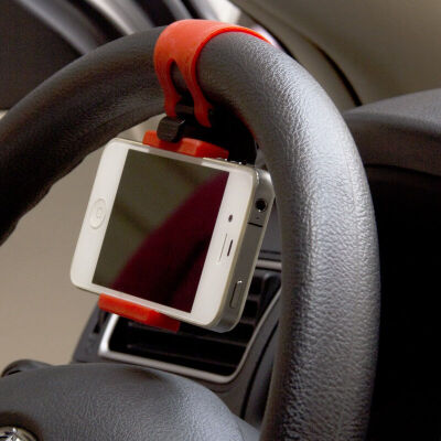 

IT-CEO X2ZJ11 car steering wheel mobile phone bracket car phone holder universal car navigation device support red&black