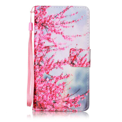 

Plum Blossom Design PU Leather Flip Cover Wallet Card Holder Case for Sony Xperia XA