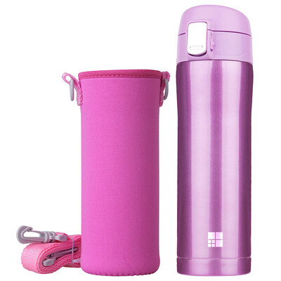 

Jiahong Mercure бизнес-автомобилей изоляции Кубок 304 из нержавеющей стали вакуумных открытых герметичных крышка прямой питьевой чашки мужчин и женщин офисные чашки холодной изоляции чашки для отправки наборы 400 мл розы красный