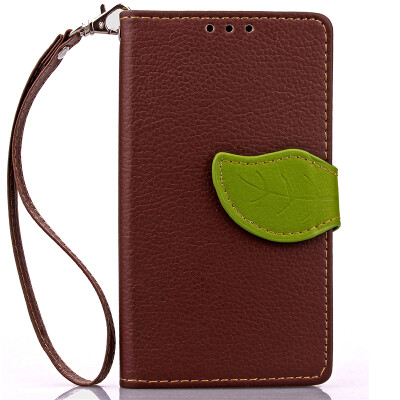 

Brown Design PU Leather Flip Cover Wallet Card Holder Case for Samsung Galaxy J1(2016)/J120F