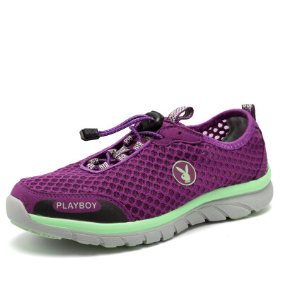 

Playboy (PLAYBOY) Women's shoes new women's shoes casual shoes daily outdoor sports shoes mesh shoes breathable running shoes outdoor shoes wild wear-resistant PW27018 purple 39 yards