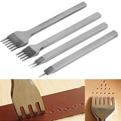 

3mm Leather Craft Tools Hole Punches Stitching Punch Tool 1+2+4+6 Prong