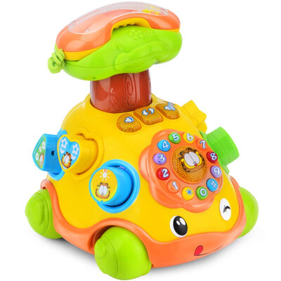 

Pui Shi (beiens) early childhood educational toys Garfield forest music phone car infants and young children pulling crawling blocks spelling GF404