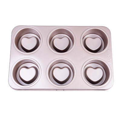 

Ян Чен выпечки плесень 6 с сердечной формы торт формы творческих дома выпечки инструменты печь с двухсторонней лепешки плесень можно использовать YC80113