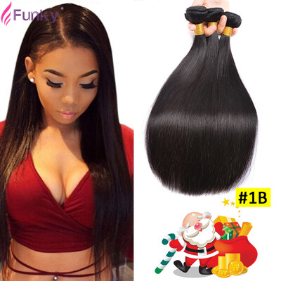 

Peruvian Virgin Hair Grade 7A Human Hair Weaves Peruvian Virgin Hair Straight 3 Bundles Remy Hair Extensions Natural Black 1B