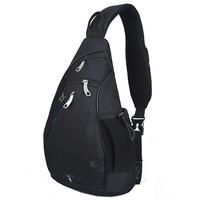 

[Jingdong supermarket] IX 8009 chest bag shoulder bag diagonal package leisure business package plus version can be put IPAD MINI black