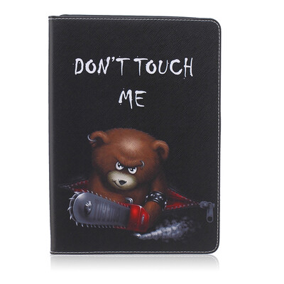 

Bear Style Embossing Classic Flip Cover with Stand Function and Credit Card Slot for iPad Air/5