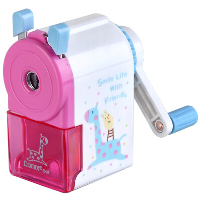 

(COMIX) happy pencil sharpener / pencil sharpener yellow / red / blue / green / pink color random office stationery B2432