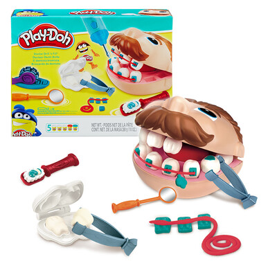 

Hasbro (Hasbro) ручной цветной грязи Дох моделирование глины безопасным и нетоксичным мало стоматолог B5520