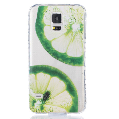 

Лимон Pattern Мягкий тонкий ТПУ Резиновая крышка случая силикона геля для SAMSUNG GALAXY S5