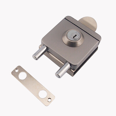 

Yuhuaze glass door lock double open glass lock door lock trumpet stainless steel security door lock key lock