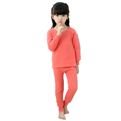 

Antarctic (Nanjiren) children's thermal underwear boys and girls three cold and warm thermal underwear thickening Qiuqiu pants suit Yang Hong 110