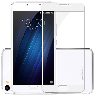 

Meiyu Meizu Blue U10 tempered film full screen cover mobile phone protective film for the charm of blue U10 white