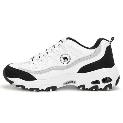 

Camel brand cross country running shoes female light outdoor taller shoes W63363500 black white 36