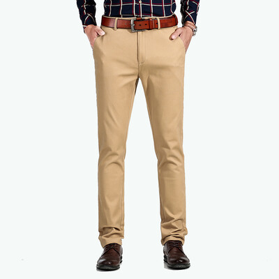 

(CARTELO) casual pants male Korean version of self-cultivation wild men's pants 16042KE902 dark blue 33