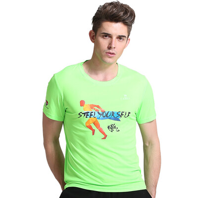 

Camel (CAMEL) short-sleeved sports T-shirt men and women couples models round neck comfortable comfortable moisture drying clothes C7S1U7308 black M