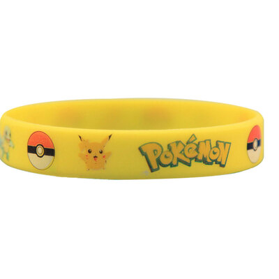 

MyMei Pokemon Go Pikach Wristband Silicone Bracelet Party Gifts Bangle Cute Fashion