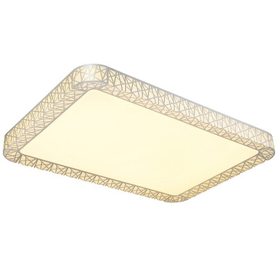 

Three male aurora led ceiling lamp grid Hao bird nest hollow ceiling lamp rectangular living room lights main bedroom light 72W Promise light white
