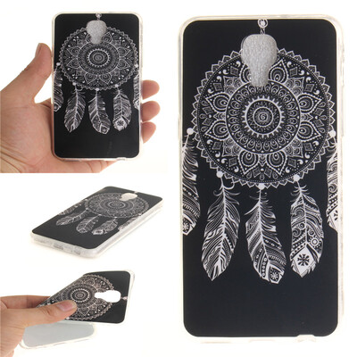 

Black wind chimes Pattern Soft Thin TPU Rubber Silicone Gel Case Cover for LG X Screen