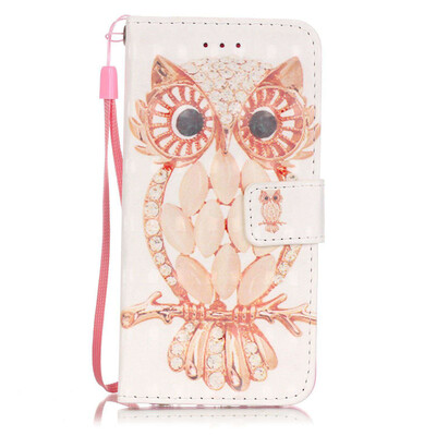 

Owl Design PU Leather Flip Cover Wallet Card Holder Case for IPHONE 7 PLUS