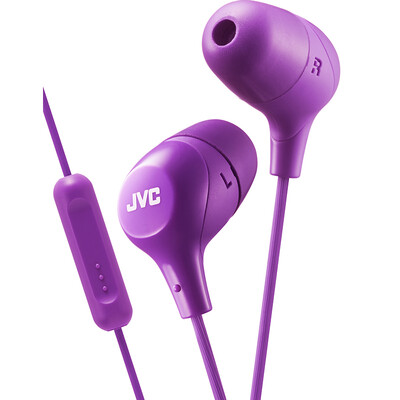 

JVC (JVC) FX38M уха наушники бас провода ухо телефона спортивной музыка универсальный соблазн фиолетового хлопок серия конфеты