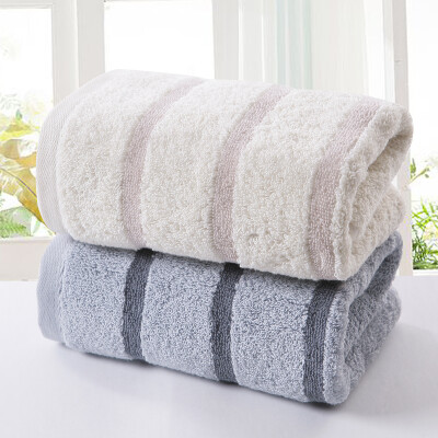 

Gold towel home textile cotton towel scarf stripes high and low texture of the hair wash towel 2 installed