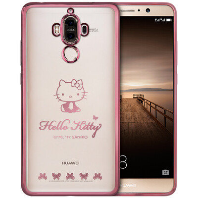 

Excellent Hello Kitty series Huawei mate9 phone shell protective cover plating thin&light drop soft shell small naughty