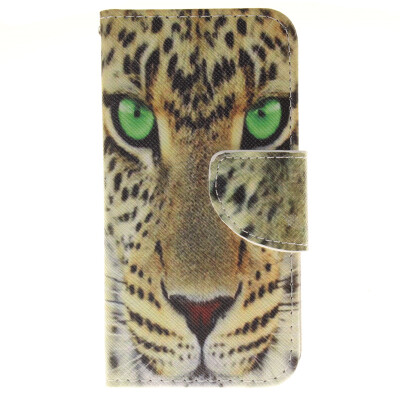 

Yellow tiger Design PU Leather Flip Cover Wallet Card Holder Case for LG K4