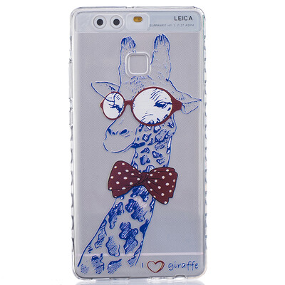 

Giraffe Pattern Soft Thin TPU Rubber Silicone Gel Case Cover for HUAWEI P9