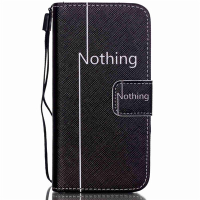 

Nothing Design PU Leather Flip Cover Wallet Card Holder Case for IPHONE 5G