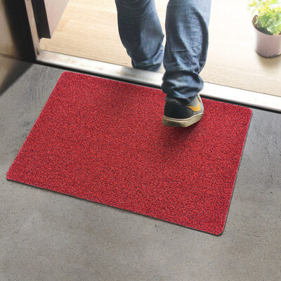 

Jiangnan leaf simple mat Japanese non-slip home mat mat 50 80cm red