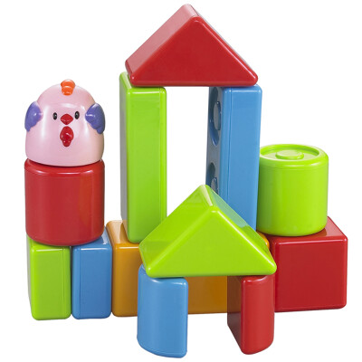 

Nanji baby treasure children's toys puzzle assembled stacked music geometric building blocks fun drag cartoon train 838-18