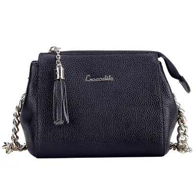 

Crocodile CROCODILE Fashion Casual Cattle Women's Chain Shoulder Bag Mini Bag 12611001-01 Black